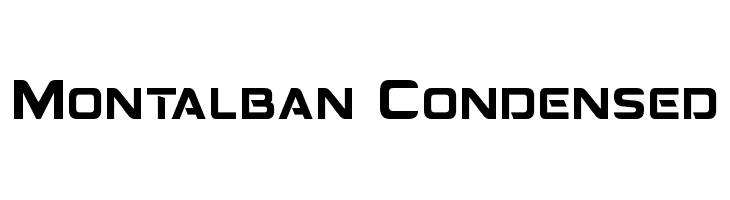 Montalban Condensed Font