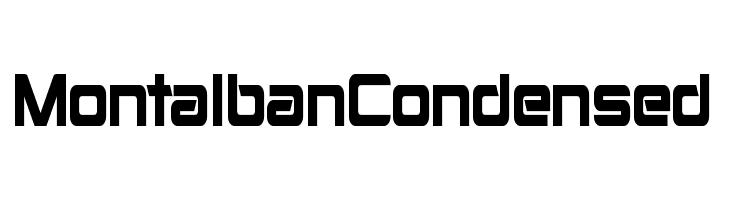 Montalban Condensed  フリーフォントのダウンロード