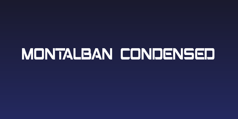Montalban Condensed Social Header