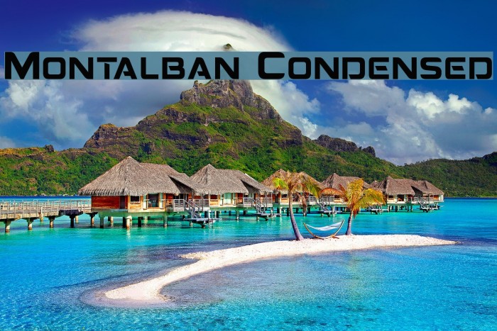 Montalban Condensed Font examples