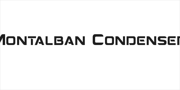 Montalban Condensed Logo