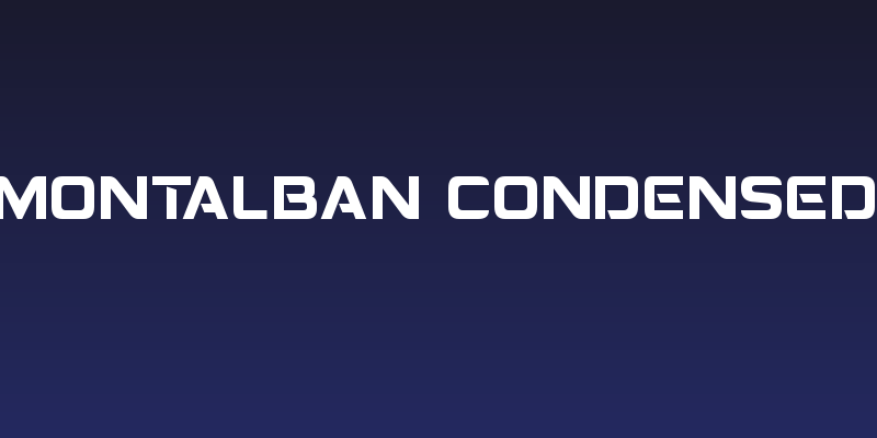 Montalban Condensed Social Header