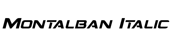 Montalban Italic Font