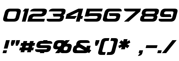 Montalban Italic Font OTHER CHARS