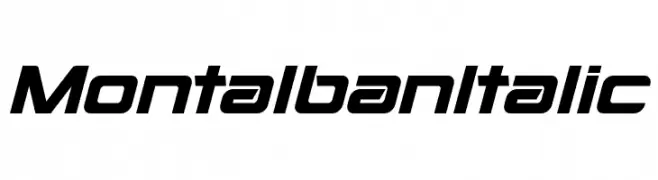 Montalban Italic  नि: शुल्क फ़ॉन्ट्स डाउनलोड