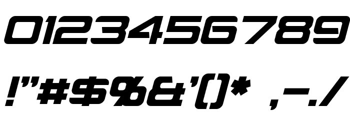 Montalban Italic Font OTHER CHARS