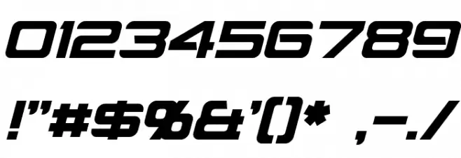 Montalban Italic Font OTHER CHARS