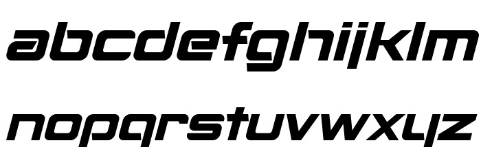 Montalban Italic Font LOWERCASE