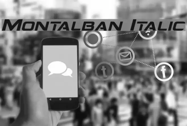 Montalban Italic Font examples