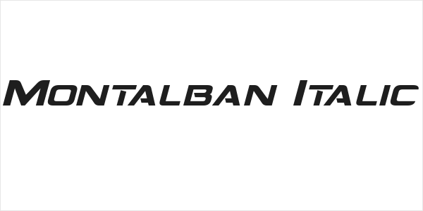 Montalban Italic Logo
