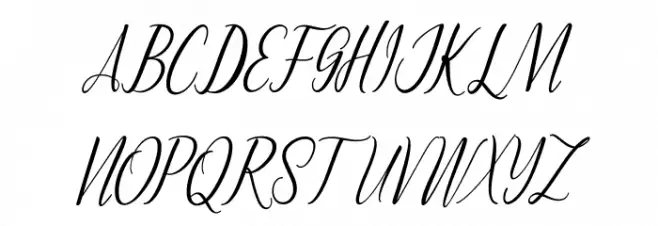 MontaliaScript Schriftart Groß
