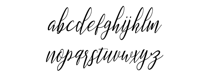 MontaliaScript Font LOWERCASE