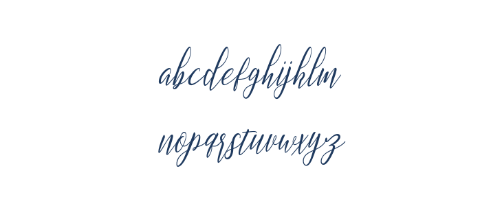 MontaliaScript Lowercase