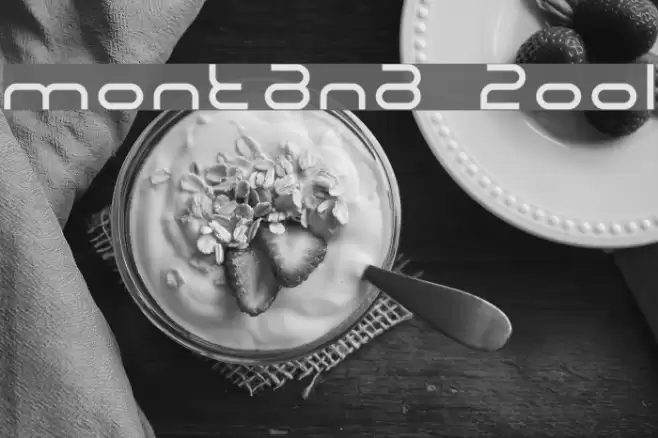 Montana 2001 Font examples