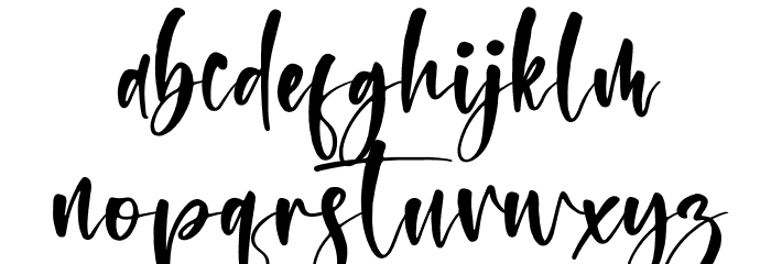 Montana Bright Font LOWERCASE