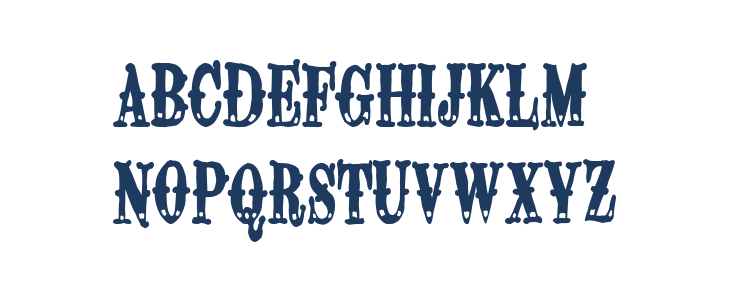 Montana Mountains Uppercase