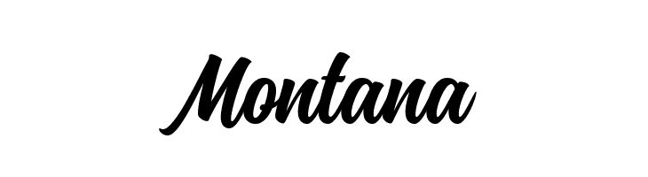 Montana  フリーフォントのダウンロード