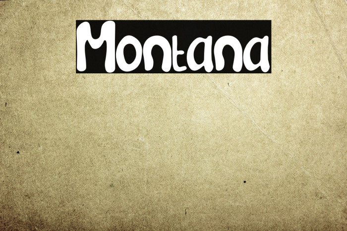 Montana Font examples