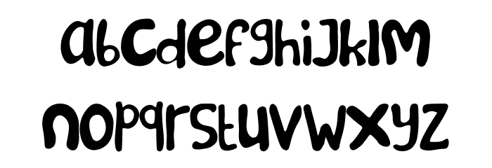 Montana Font LOWERCASE