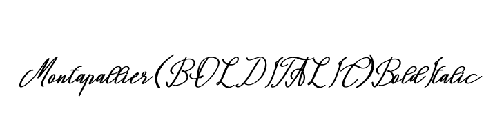 Montapallier (BOLD ITALIC) Bold Italic  フリーフォントのダウンロード