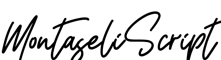 Montaseli Script  フリーフォントのダウンロード