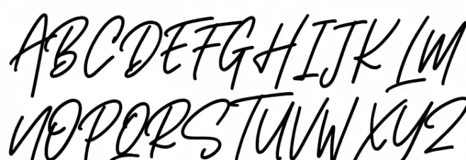 Montaseli Script 字体 大写