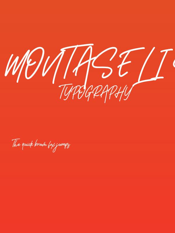 Montaseli Script Poster