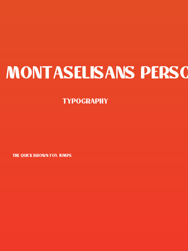 Montaselisans Personal Use Poster