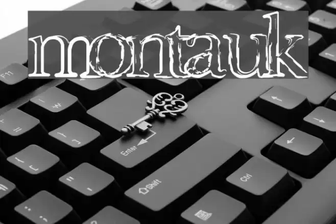 Montauk Font examples