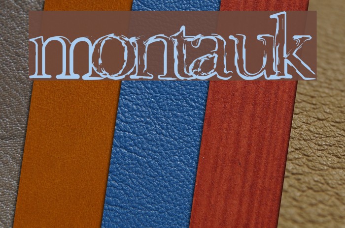 Montauk Font examples