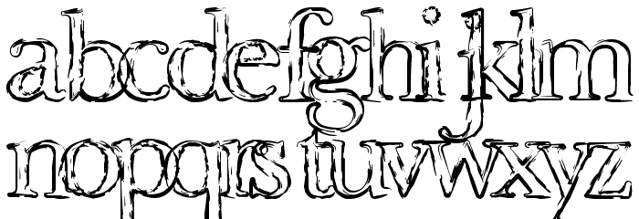 Montauk Font LOWERCASE