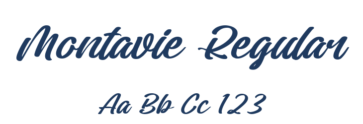 Montavie Regular Font Preview