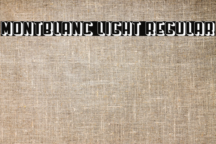 Montblanc Light Regular Example 2