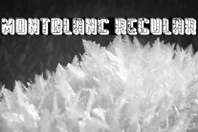 Montblanc Regular Font examples
