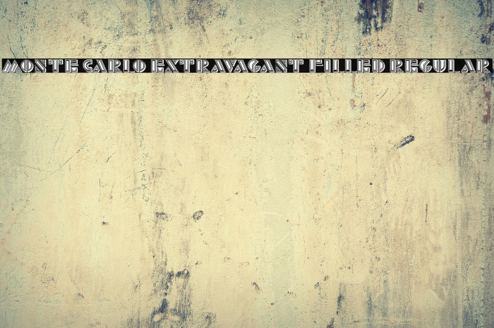 Monte Carlo Extravagant Filled Regular Example 1