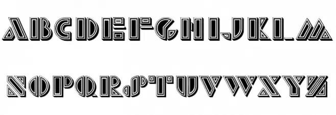 Monte Carlo Extravagant Filled Regular Schriftart Kleinbuchstaben