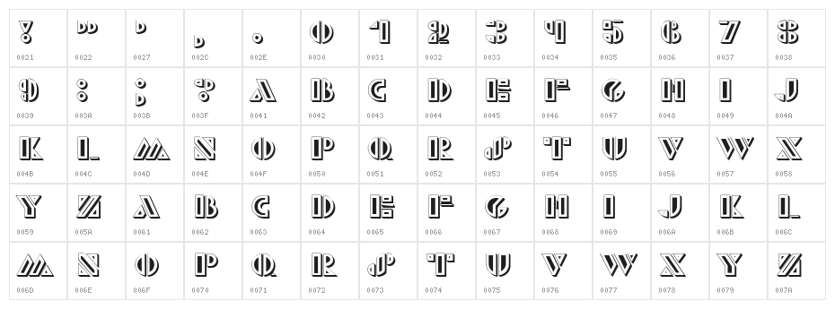Monte Carlo Extravagant Hollow Regular Character Map