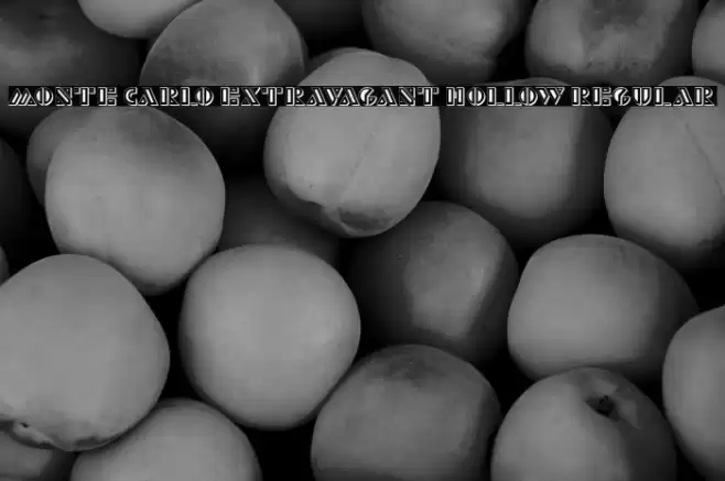 Monte Carlo Extravagant Hollow Regular Font examples