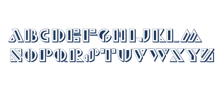 Monte Carlo Extravagant Hollow Regular Lowercase