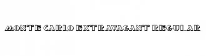 Monte Carlo Extravagant Regular  font caratteri gratis