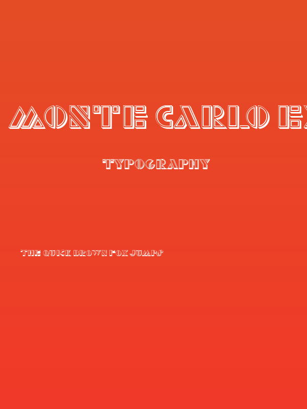 Monte Carlo Extravagant Regular Poster