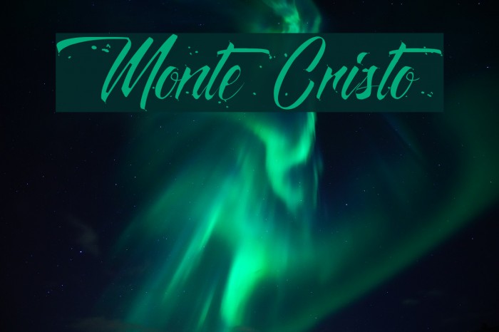 Monte Cristo Font examples
