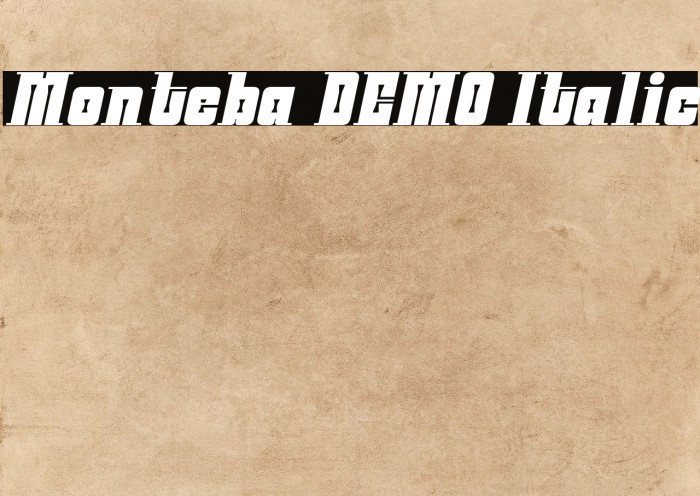 Monteba DEMO Italic Example 2