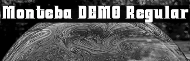 Monteba DEMO Regular फ़ॉन्ट examples
