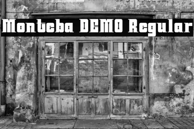 Monteba DEMO Regular फ़ॉन्ट examples