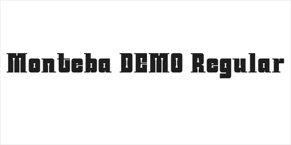 Monteba DEMO Regular Logo