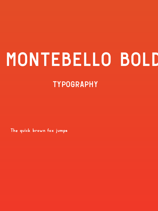 Montebello Bold Poster