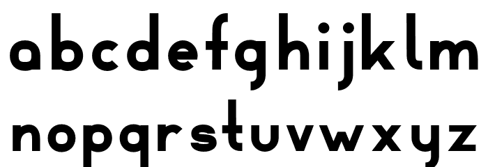 Montebello Bold Font LOWERCASE