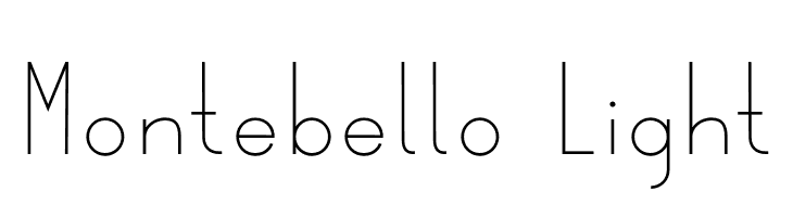 Montebello Light  font caratteri gratis