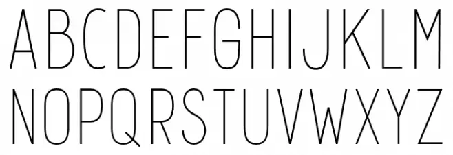 Montebello Light フォント 大文字